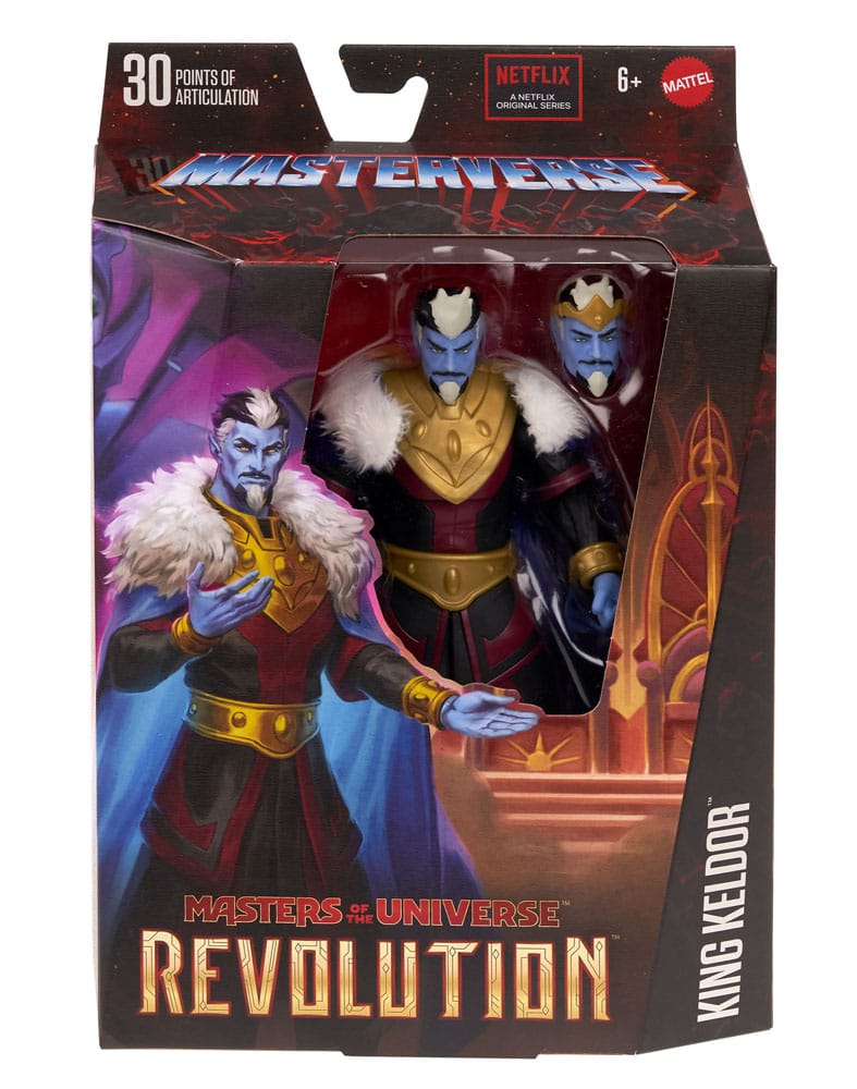 Figura King Keldor Revolution Masters of the Universe 17cm