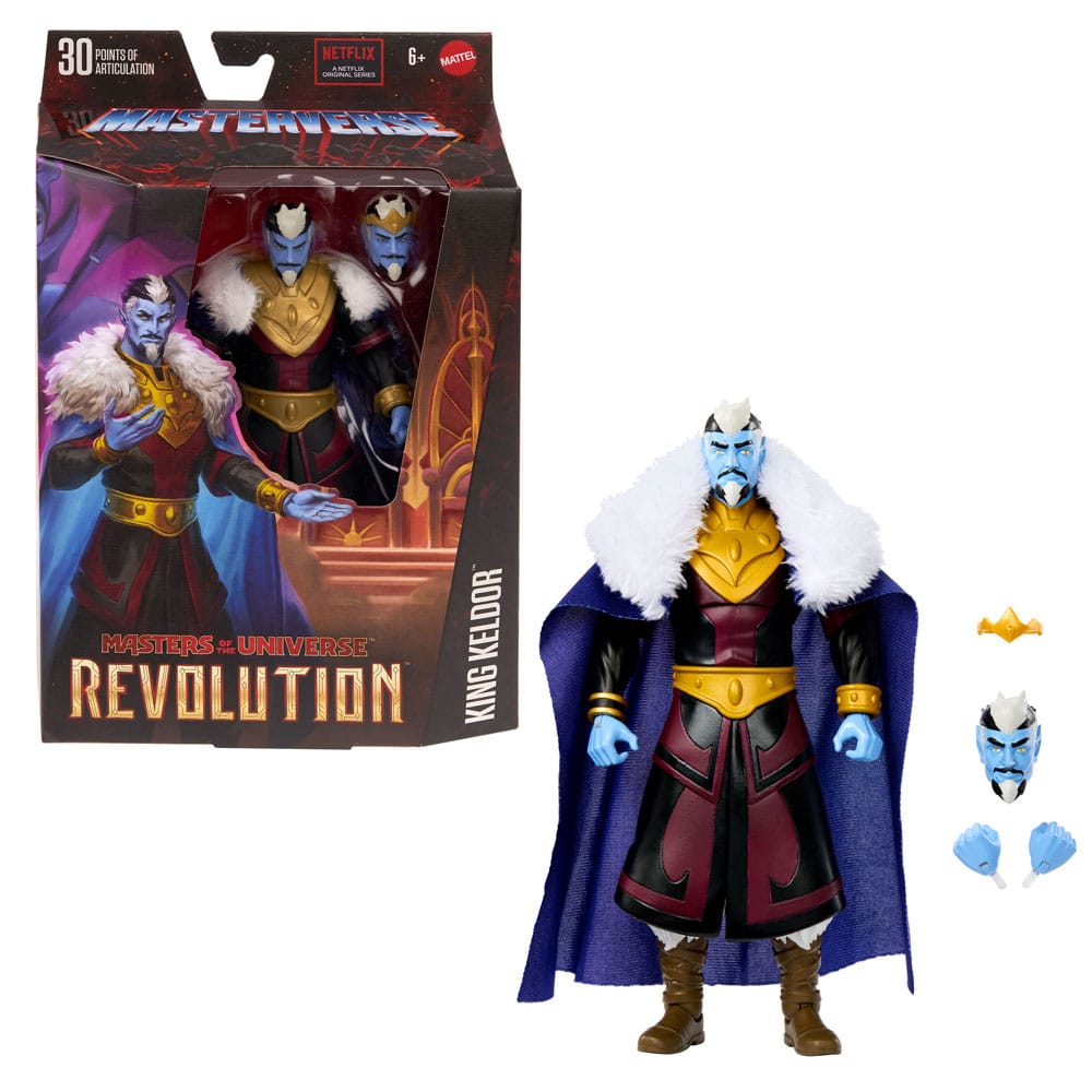 Figura King Keldor Revolution Masters of the Universe 17cm