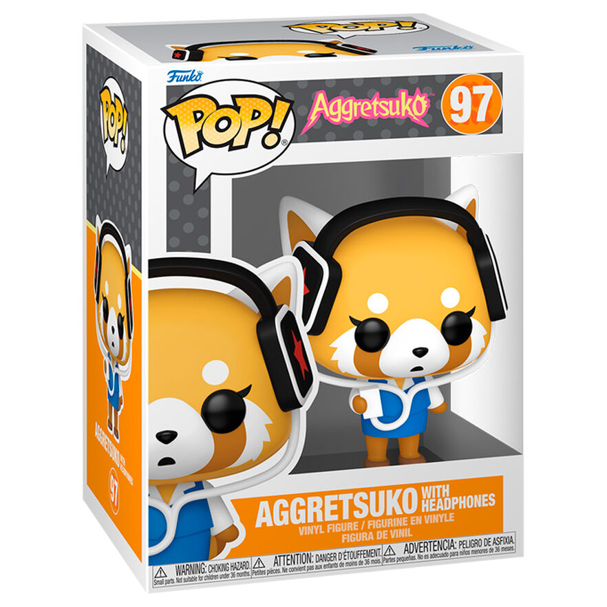 Sanrio Figura POP! Animation Vinyl Aggretsuko w headphones 9 cm Frikytopia