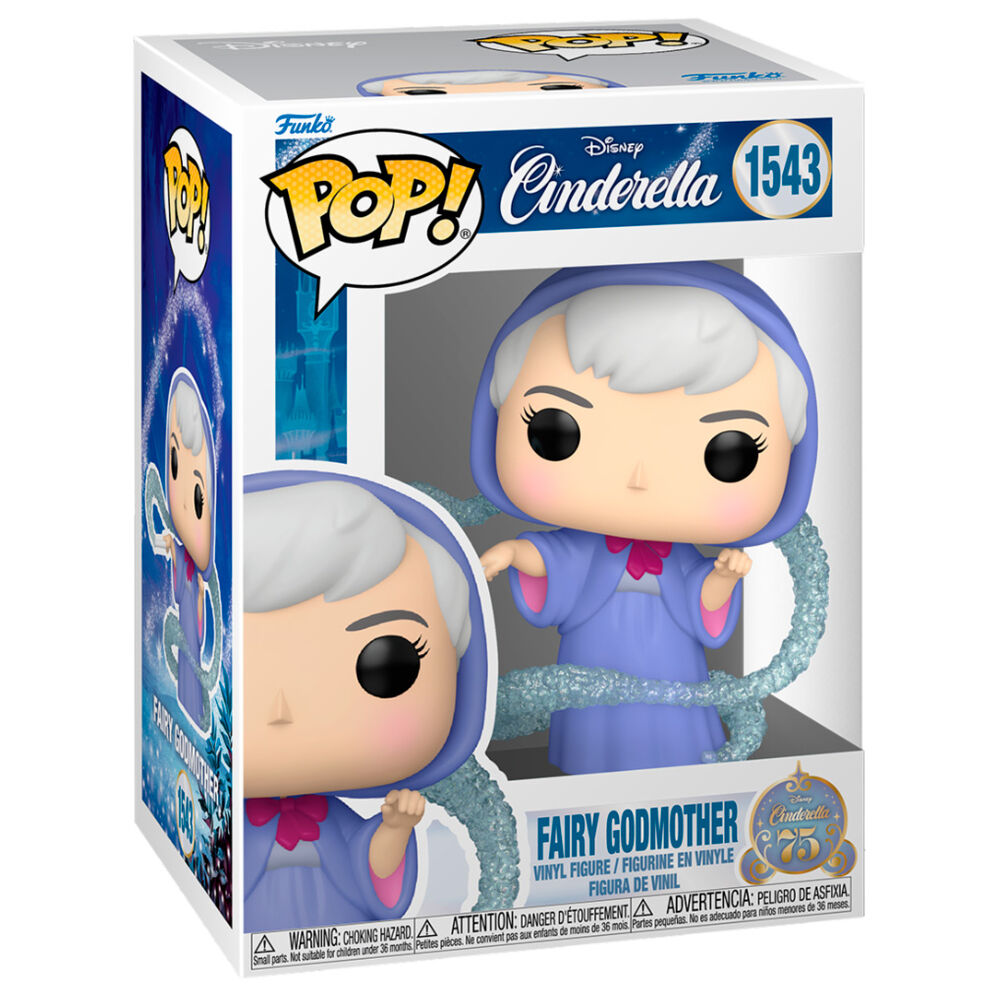Cinderella 75th Anniversary POP Disney Vinyl Figura Fairy GM 9 cm