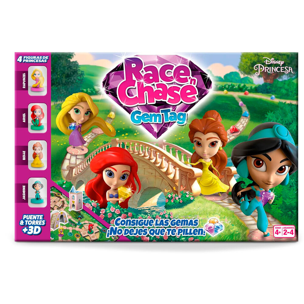 Juego mesa Race Chase Princesas Disney espanol