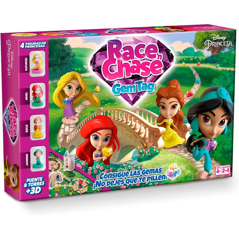 Juego mesa Race Chase Princesas Disney espanol