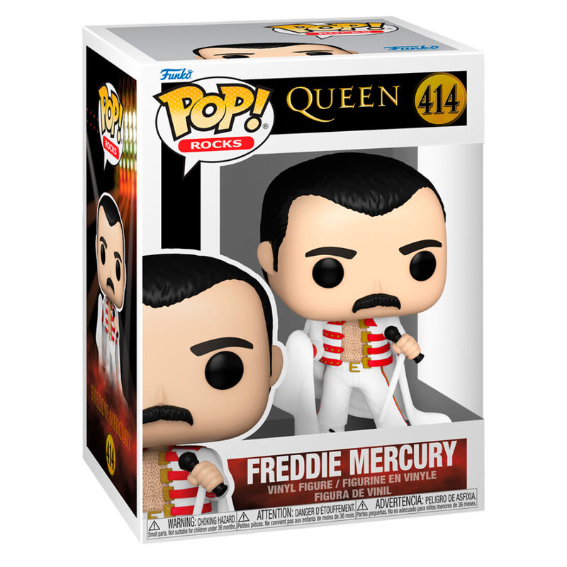 Queen POP! Rocks Vinyl Figura Freddie Mercury with Cape 9 cm Frikytopia