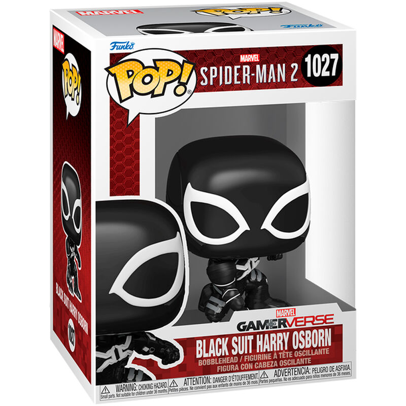 Spiderman 2 POP Games Vinyl Figura Harry Osborn Black Suit 9 cm