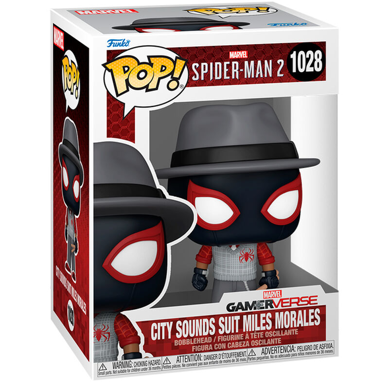 Spiderman 2 POP Games Vinyl Figura City Sounds Miles 9 cm