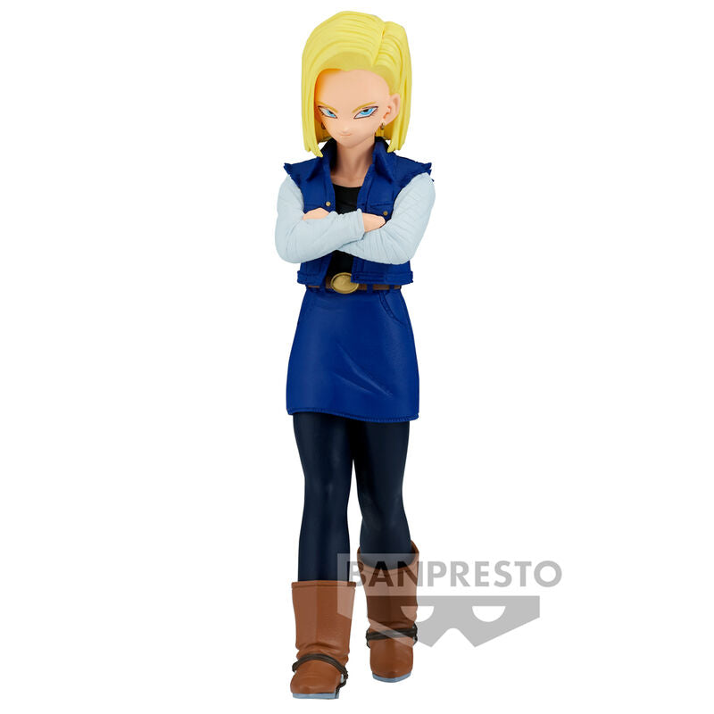 Figura banpresto dragon ball z solid edge works android 18 17cm Frikytopia