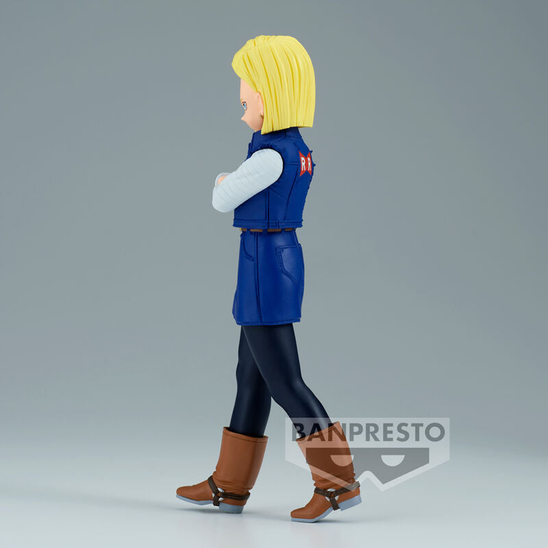 Figura banpresto dragon ball z solid edge works android 18 17cm