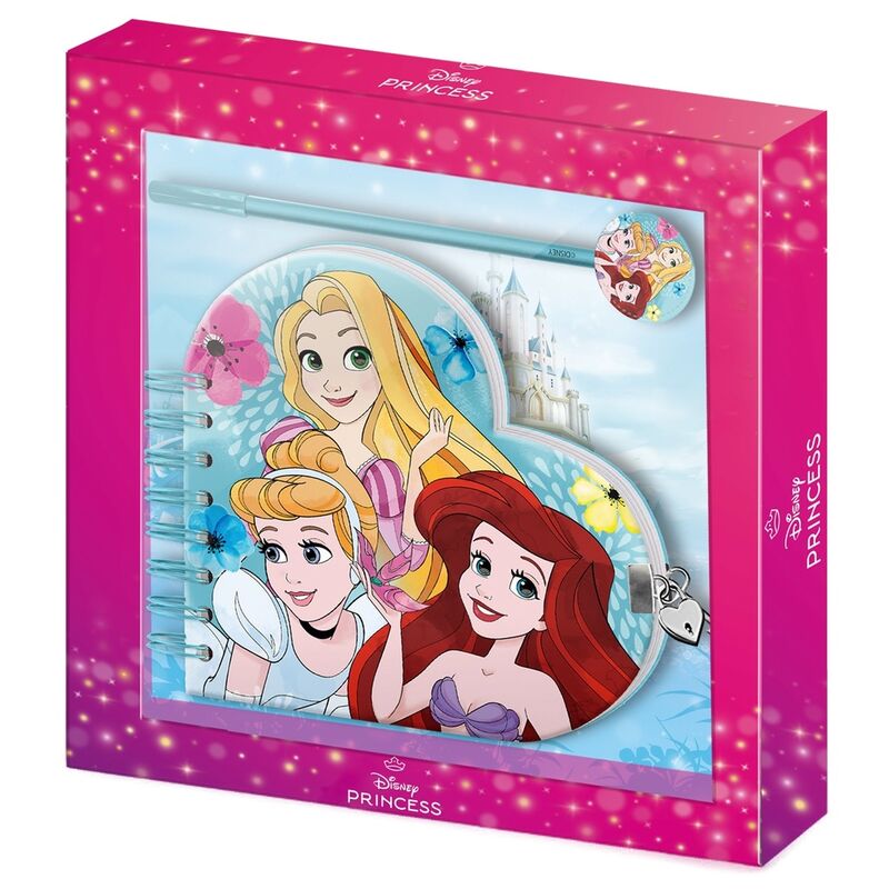 Set diario boligrafo Princesas Disney Frikytopia