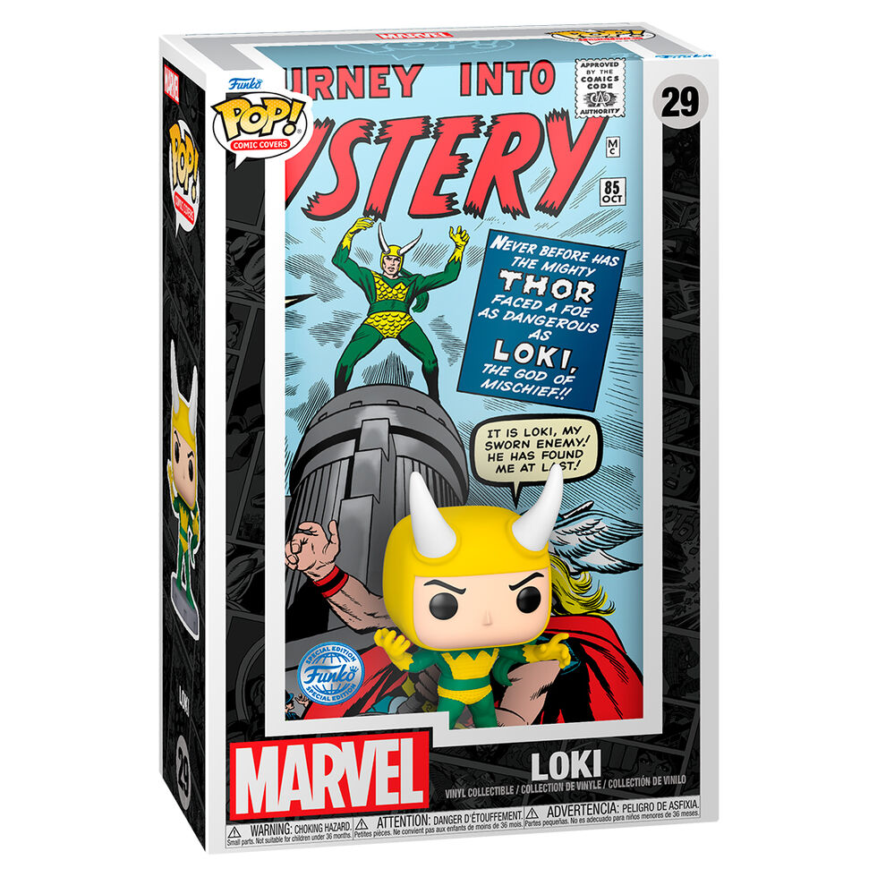 Figura POP Comic Cover Marvel Loki Exclusive Frikytopia