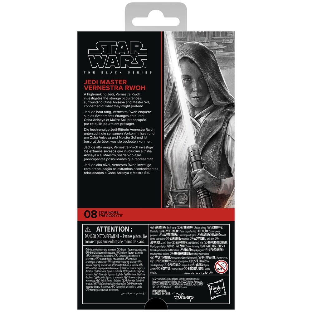 Star Wars The Acolyte Black Series Figura Jedi Master Vernestra Rwoh 15cm