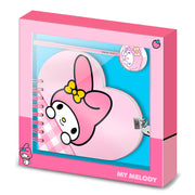 Set diario boligrafo My Melody Hello Kitty