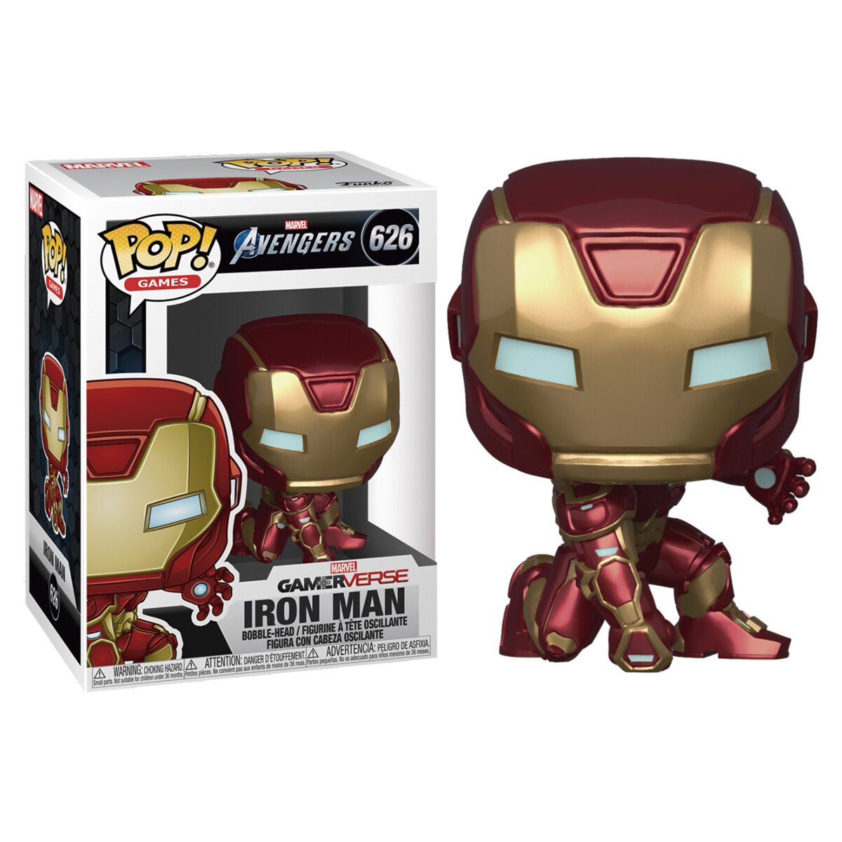 Figura POP Marvel Avengers Game Iron Man Stark Tech Suit Frikytopia