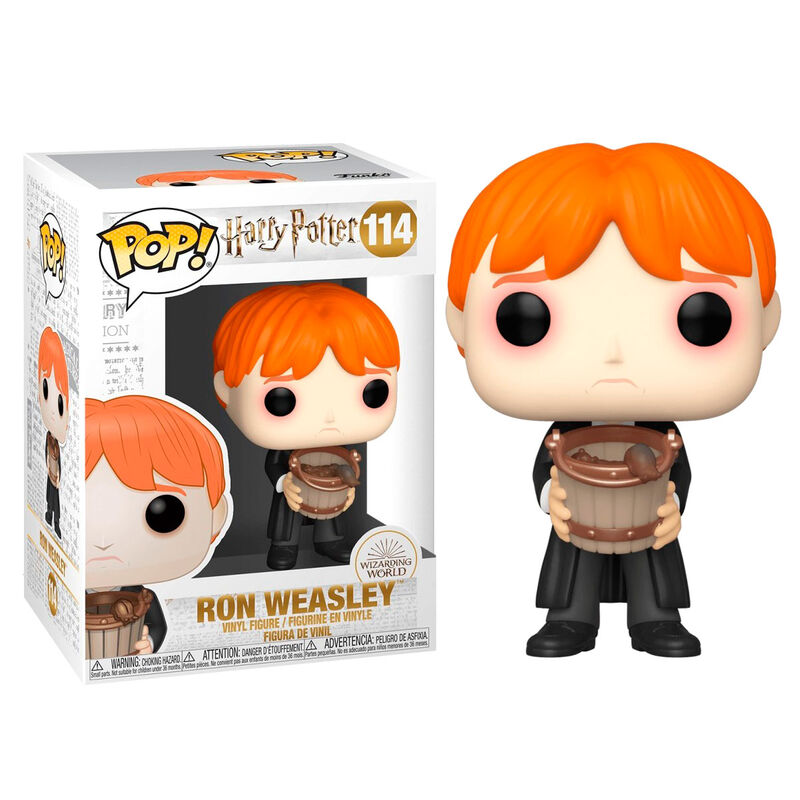 Figura POP Harry Potter Ron Puking Slugs With Bucket Frikytopia