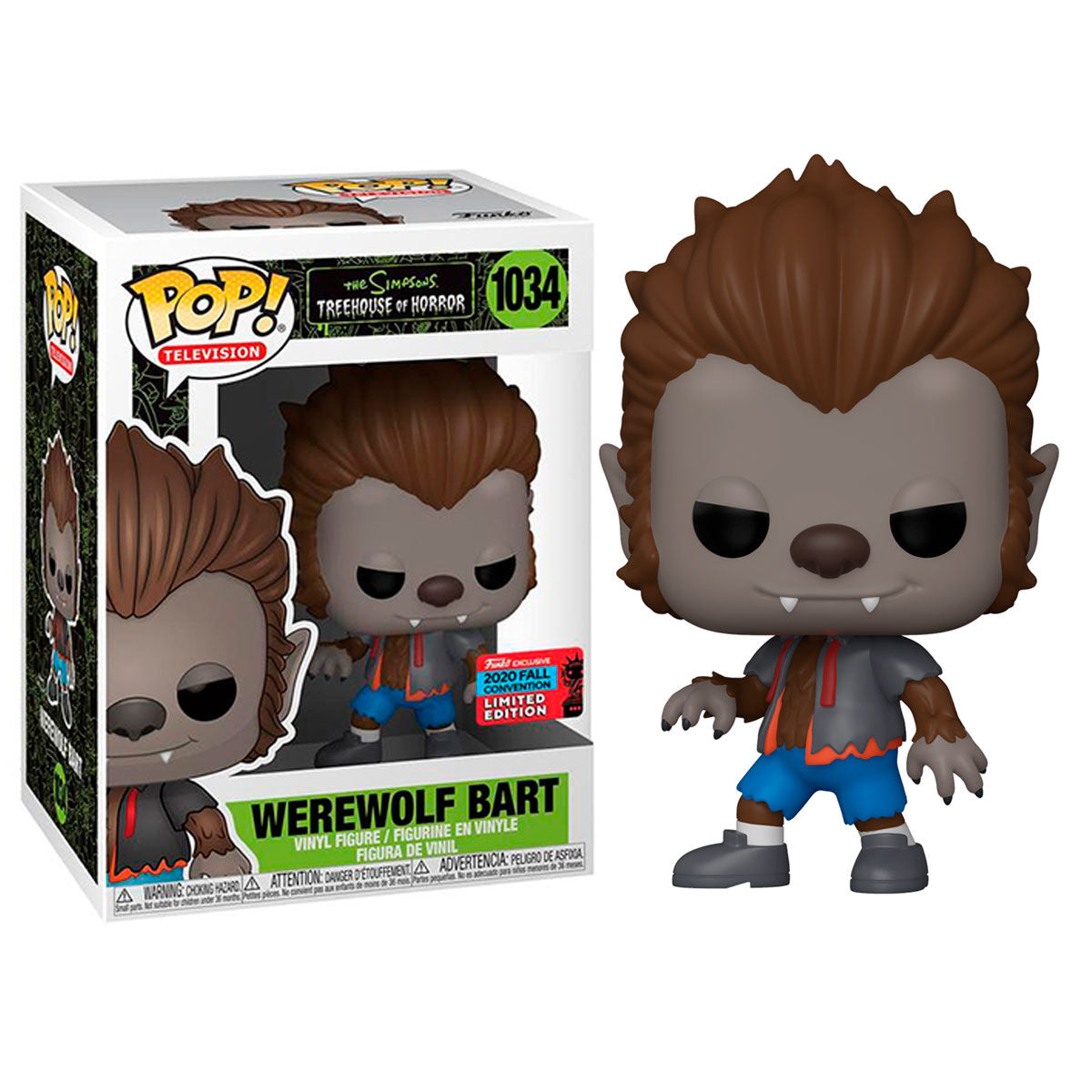 Figura POP The Simpsons Werewolf Bart Exclusive Frikytopia
