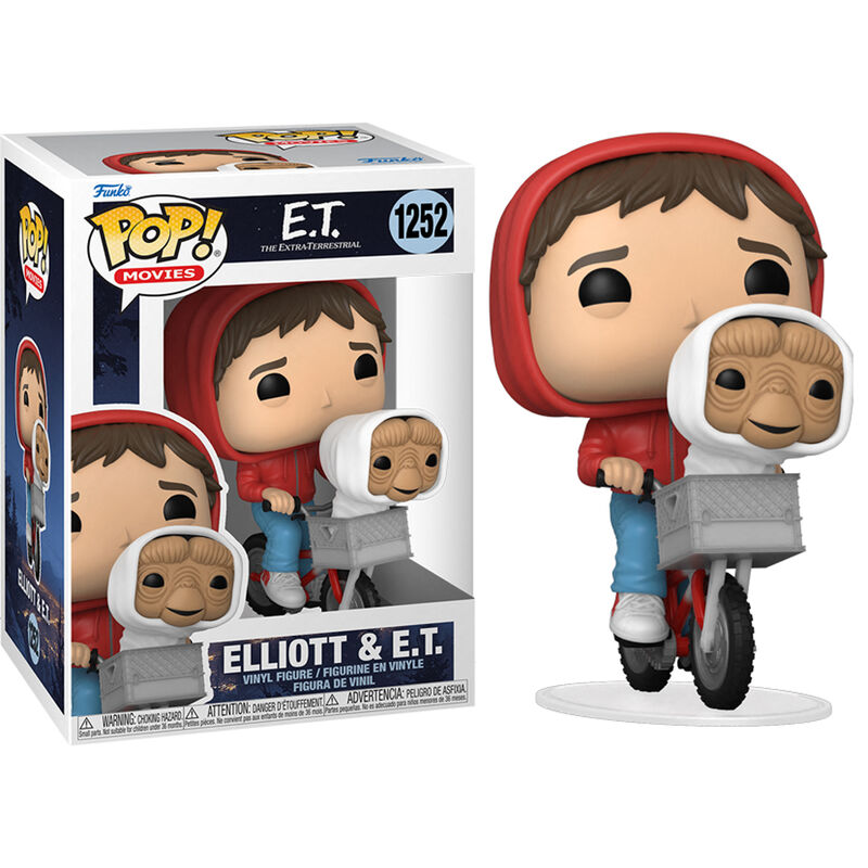 Funko Pop! E.T. El Extraterrestre Elliott with ET in Bike Basket Frikytopia