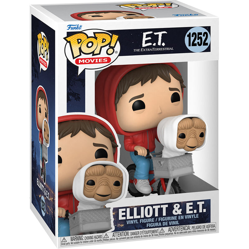 Funko Pop! E.T. El Extraterrestre Elliott with ET in Bike Basket