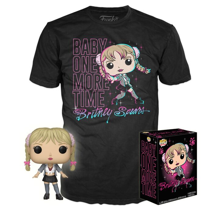 Set Figura POP Tee Britney Spears One More Time Exclusive Talla L Frikytopia