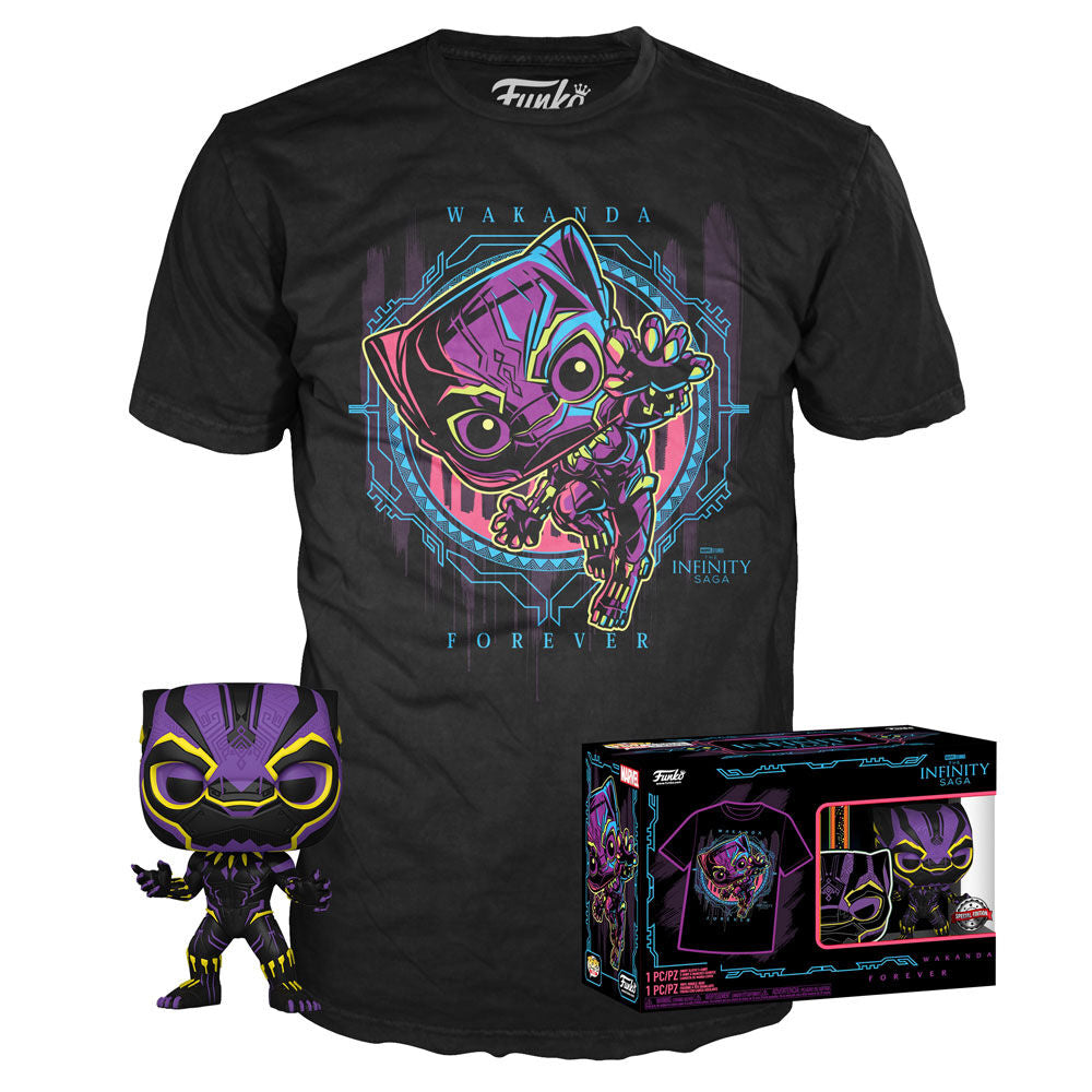 Set Figura POP & Tee Marvel Wakanda Forever Black Panther Exclusive