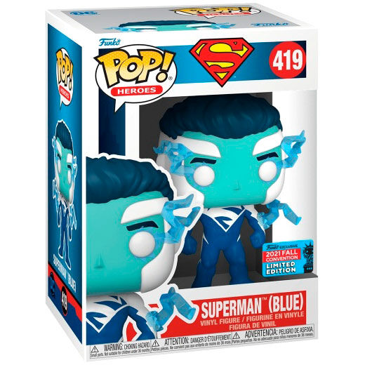 Funko Pop! Superman Blue Exclusive DC Comics Frikytopia