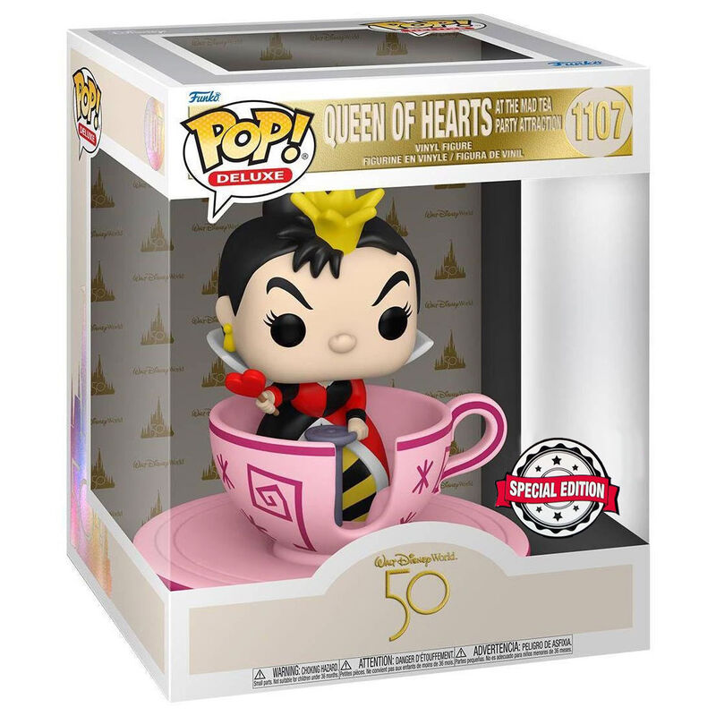 Figura POP Walt Disney World 50th Queen Of Hearts At Mad Tea Party Exclusive