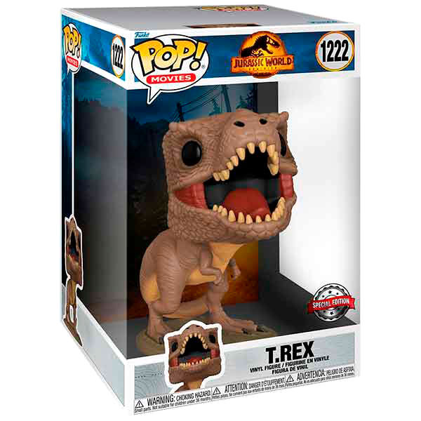 Figura POP Jurassic World 3 T-Rex Exclusive 25cm Frikytopia
