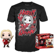 Set Figura POP Tee DC Comics Escuadron Suicida Harley Quinn Talla M