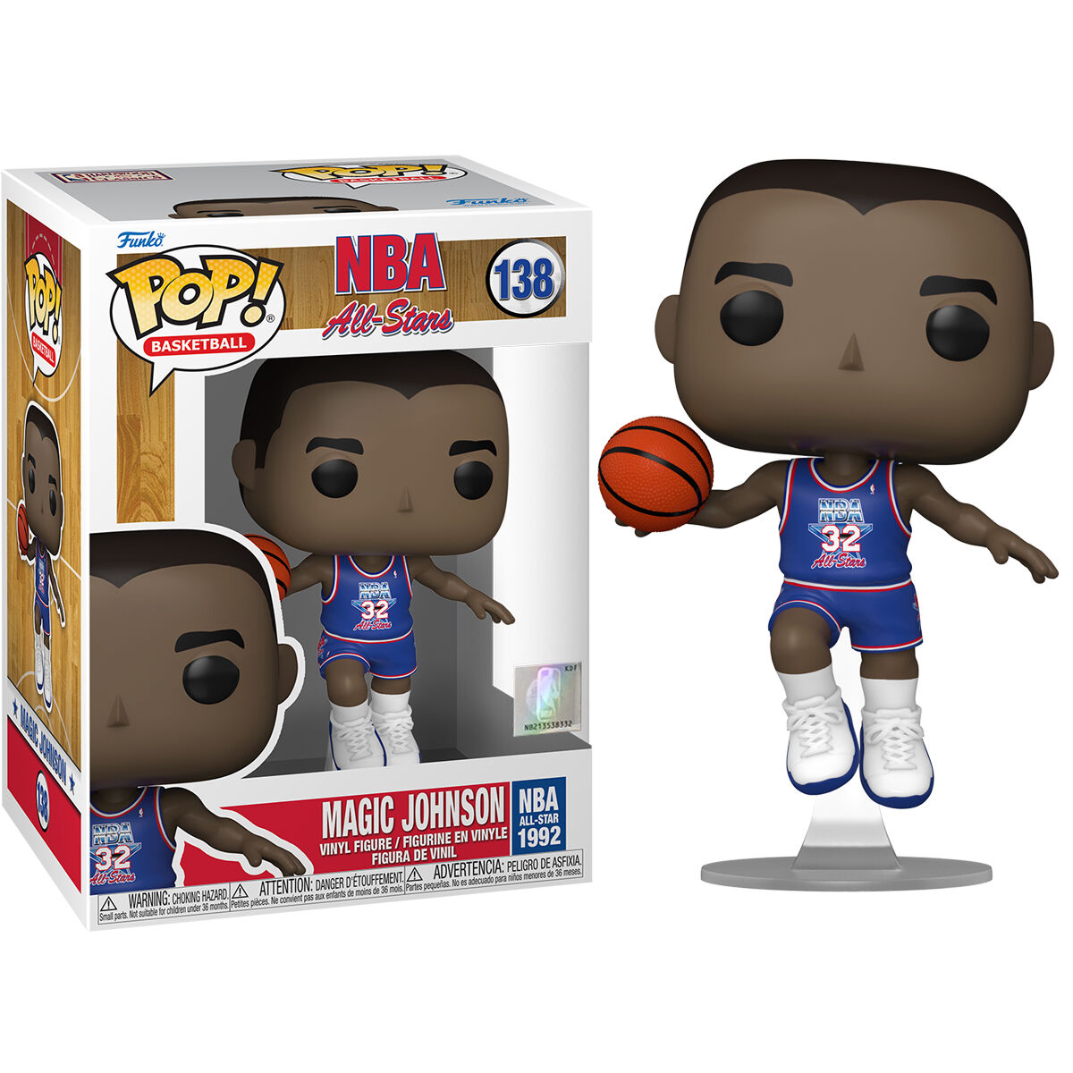 Funko Pop! NBA Legends Magic Johnson Blue All Star Uniform