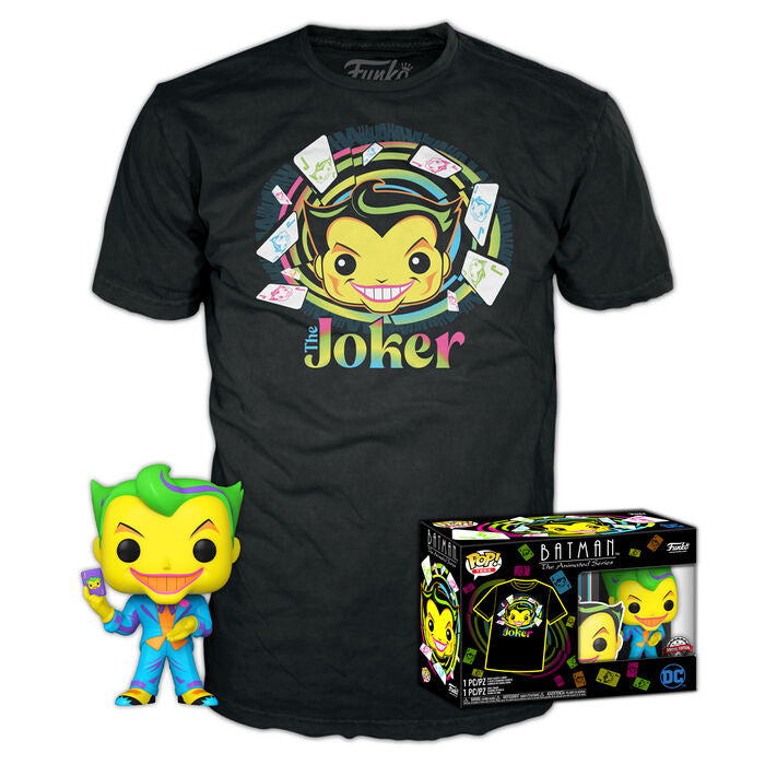 Set Figura POP Tee DC Comics Batman Joker Exclusive Talla L