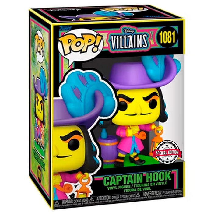 Funko Pop! Villains Hook Black Light Exclusive — DISNEY