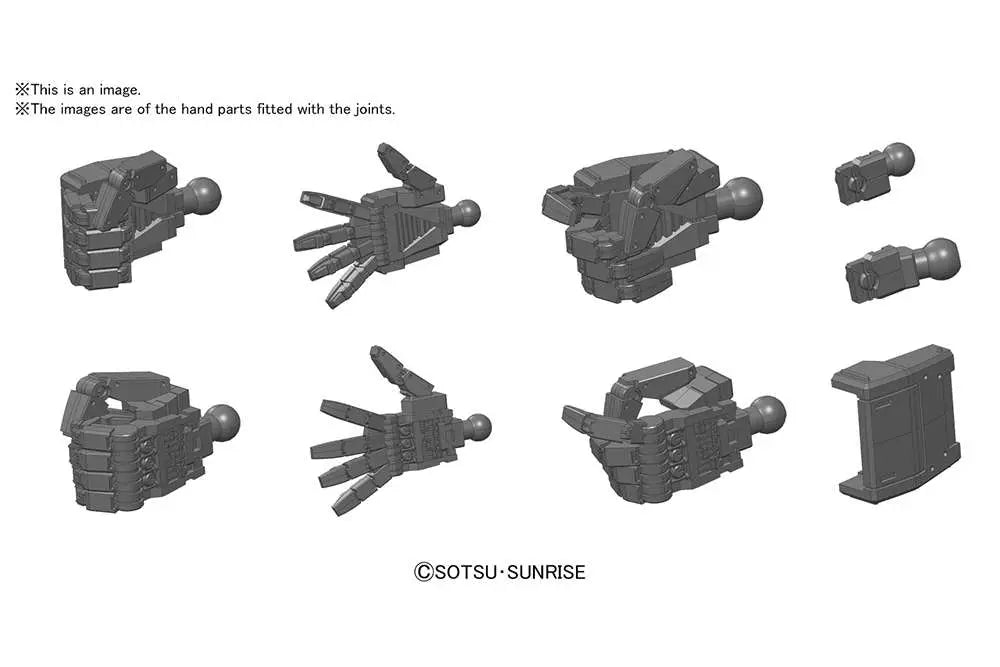 BUILDERS PARTS HD HAND 01 EFSF GREY1/144 Frikytopia