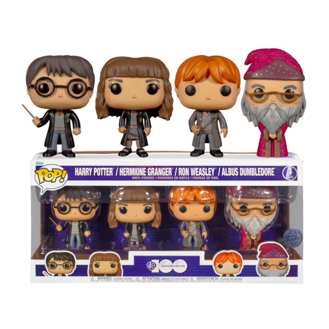 Funko pop harry potter pack 4 figuras harry hermione dumbledore ron Frikytopia