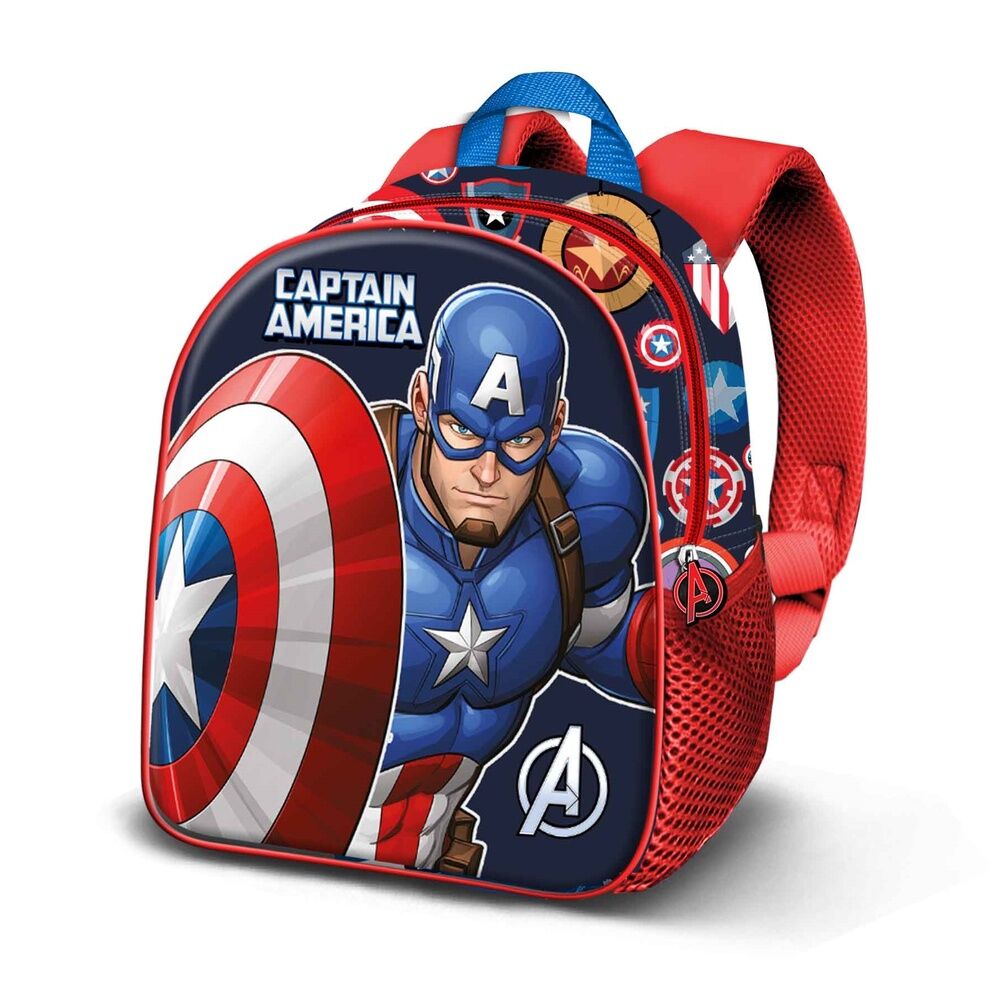 Mochila 3D Patriot Capitan America Marvel 31cm Frikytopia