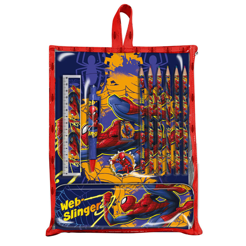 Set Papeleria en Bolsa Spiderman Marvel Frikytopia