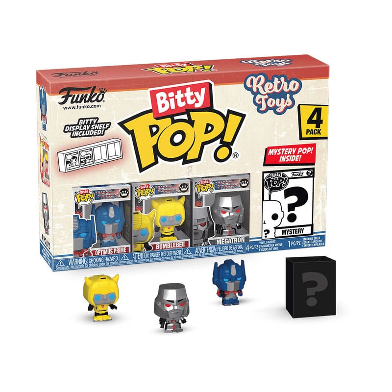 Blister 4 figuras Bitty POP Retro Toys Transformers