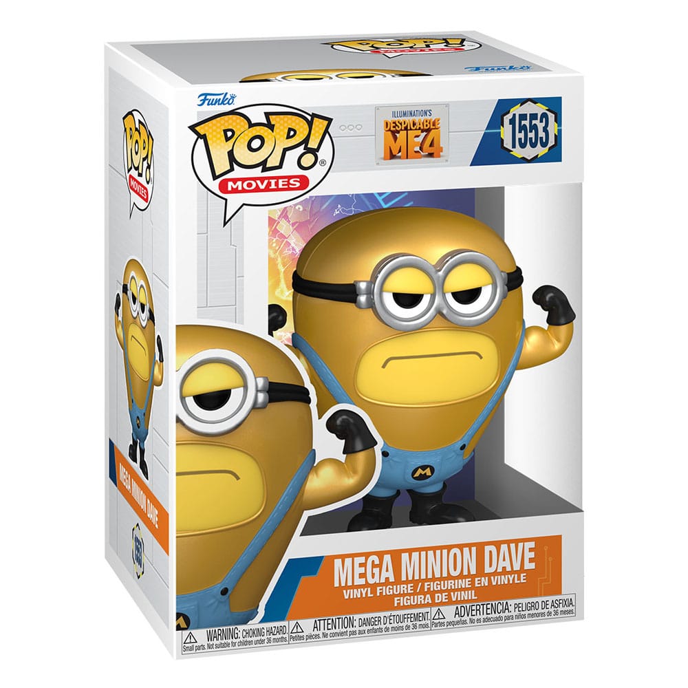 Mi villano favorito 4 POP Movies Vinyl Figura Super Dave 9cm