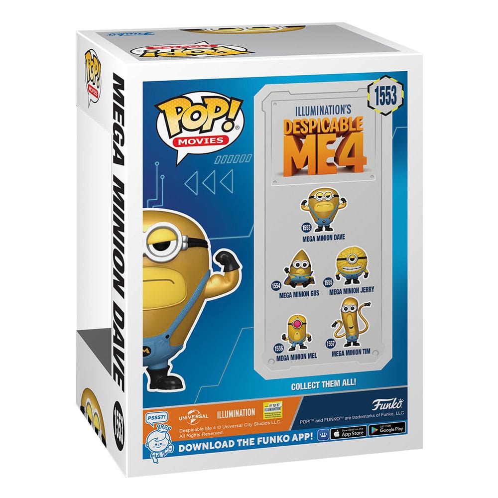 Mi villano favorito 4 POP Movies Vinyl Figura Super Dave 9cm