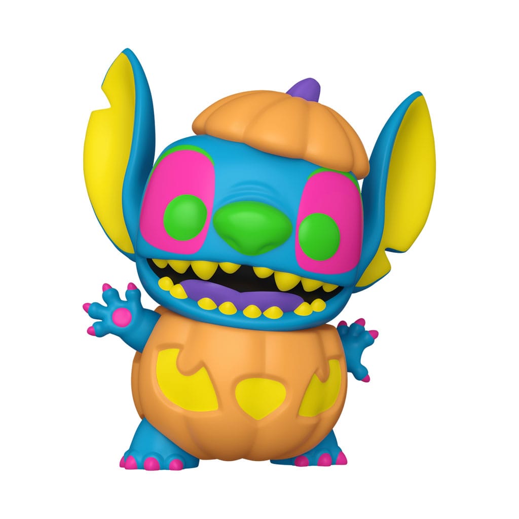Lilo and Stitch Figura POP Disney Vinyl Blacklight Pumpkin Stitch 9cm Frikytopia
