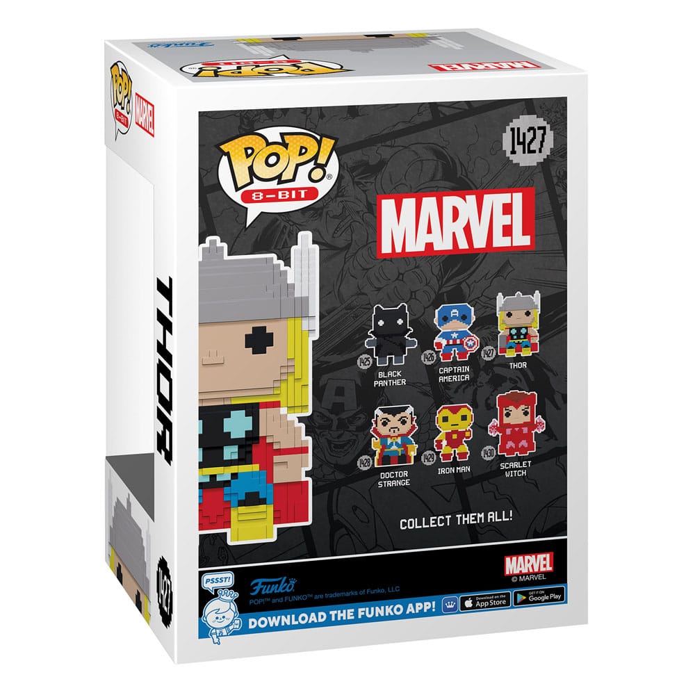 Marvel POP 8-Bit Vinyl Figura Thor 9cm