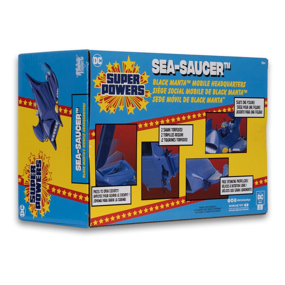 DC Direct Vehículo Super Powers Black Manta Sea Saucer 10 cm