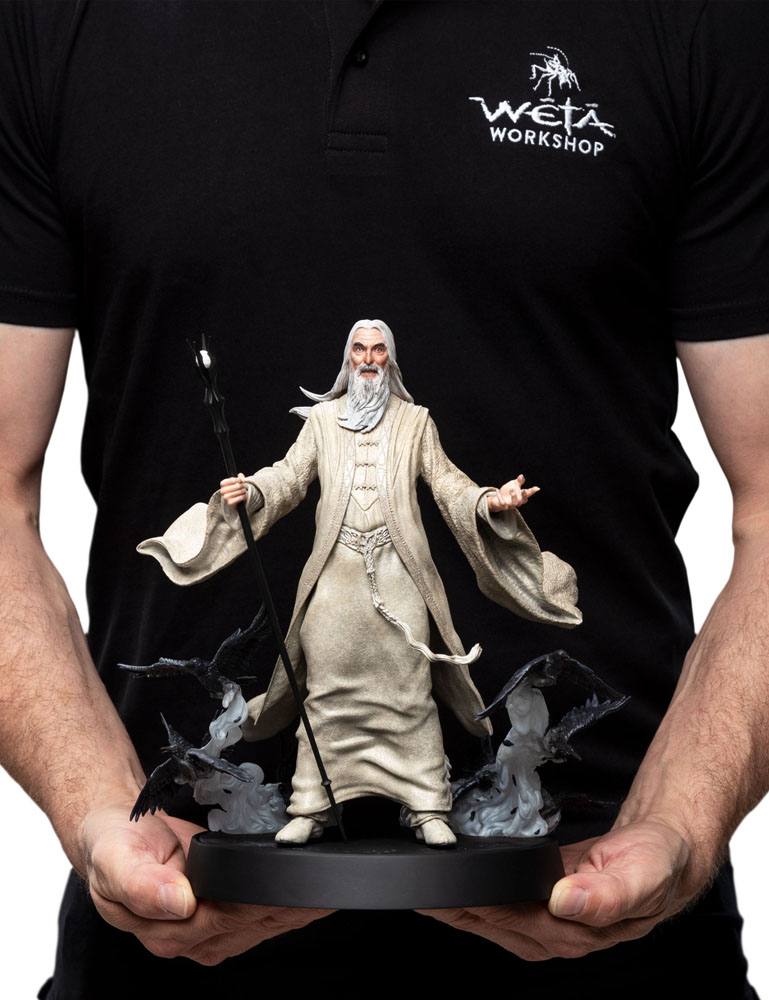 El Señor de los Anillos Figures Of Fandom Estatua PVC Saruman The White 26 cm