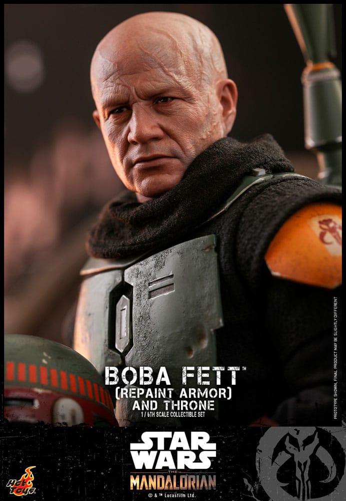 Star Wars: The Mandalorian Figura 1/6 Boba Fett Repaint Armor And Throne Special Edition 30 cm