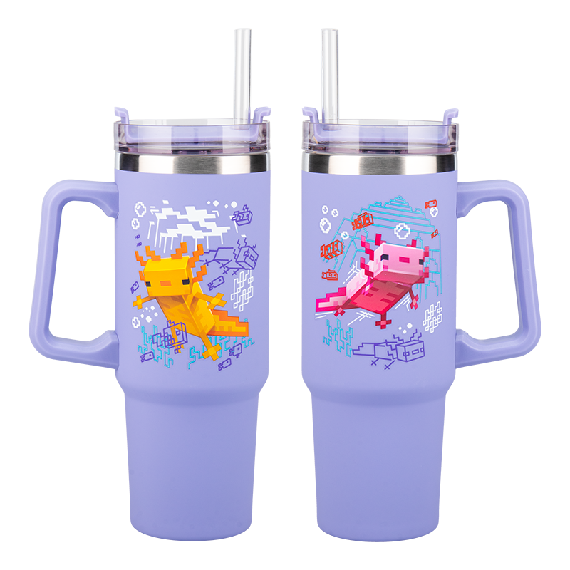 Vaso termo con pajita paladone minecraft Frikytopia