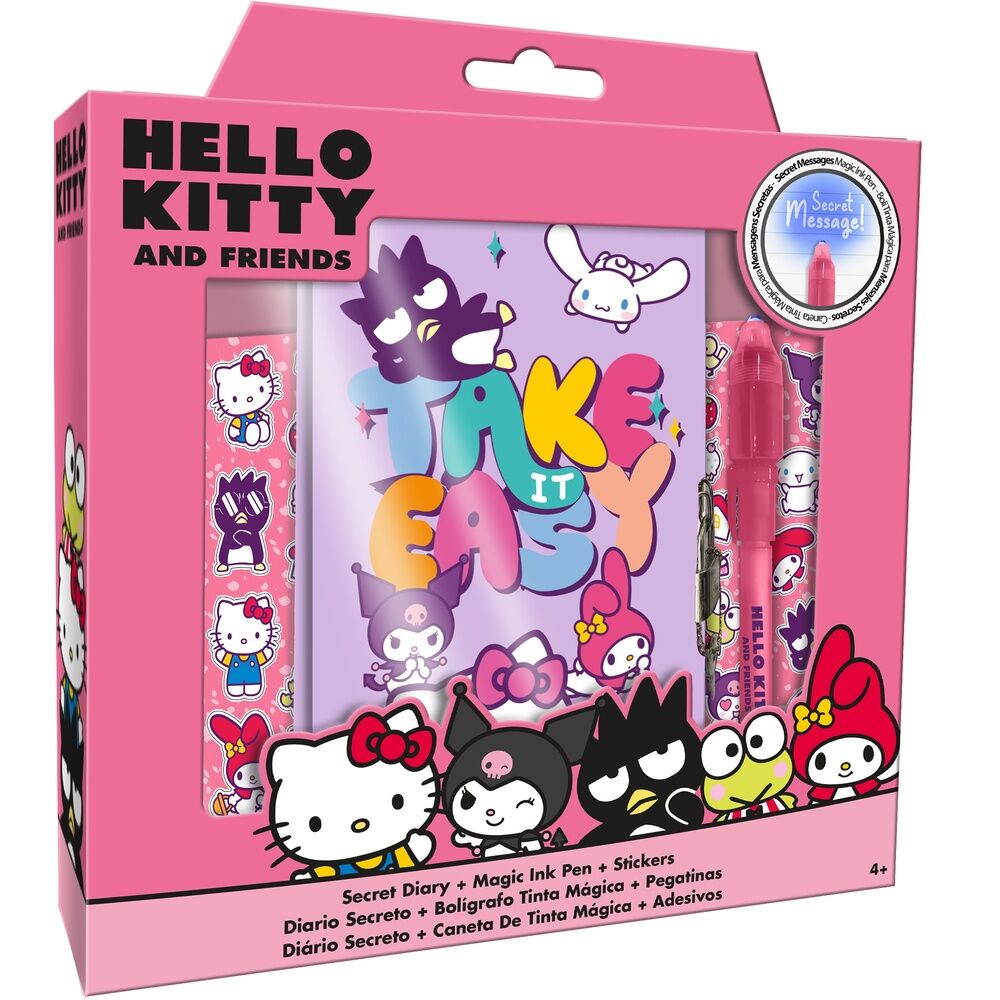 Diario + boligrafo magico Hello Kitty and Friends Frikytopia
