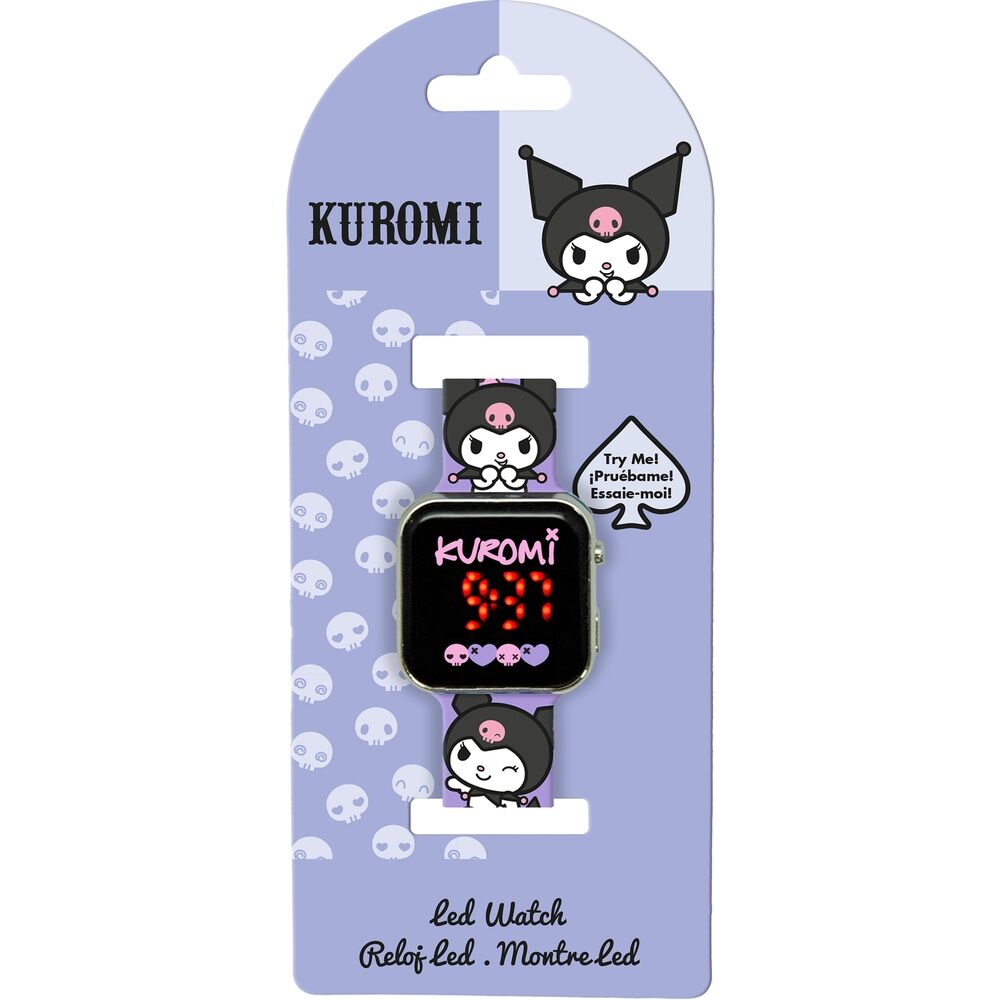 Reloj Led Kuromi Hello Kitty
