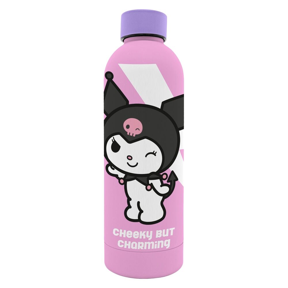 Botella acero inoxidable Kuromi Hello Kitty 800ml Frikytopia