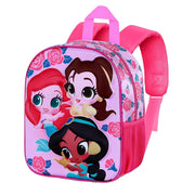 Mochila 3D Flowers Princesas Disney 31 cm