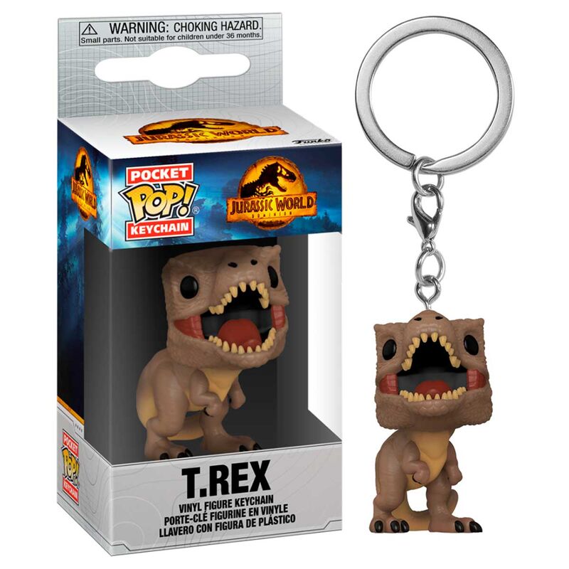 Llavero Pocket POP Jurassic World 3 T-Rex Frikytopia