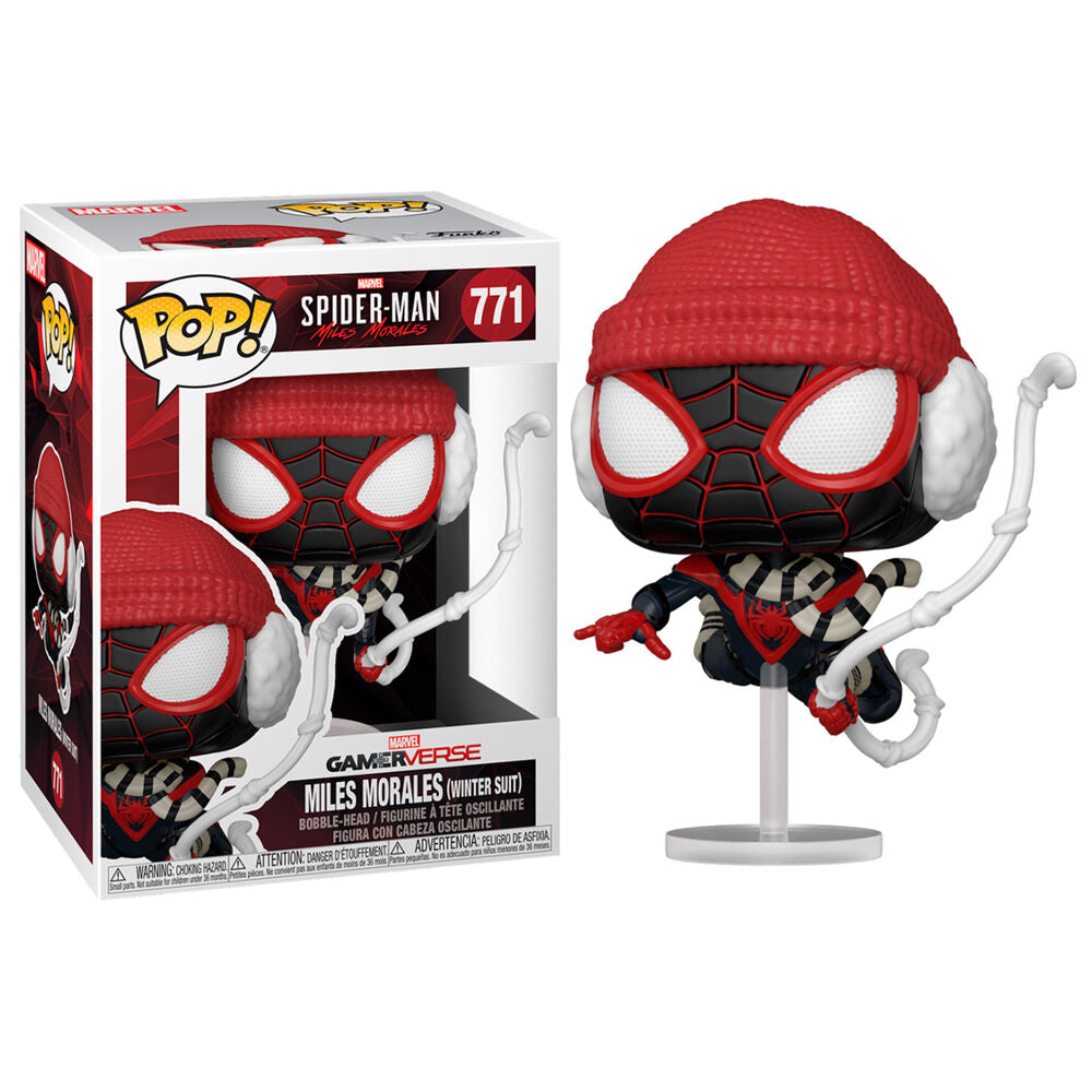Marvel's Spider-Man POP! Games Vinyl Figura Miles Morales Winter Suit 9 cm