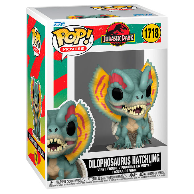 Jurassic Park Hatchling Figura POP! Movies Vinyl Dilophosaurus 9 cm Frikytopia