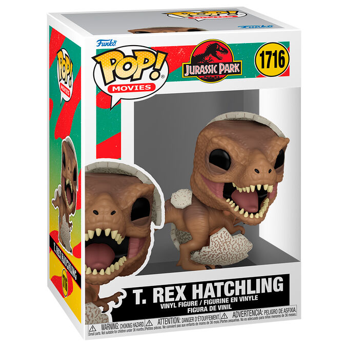 Jurassic Park Hatchling Figura POP! Movies Vinyl Tyrannosaurus Rex 9 cm Frikytopia
